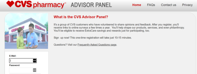 CVS Advisor Panel review-homepage