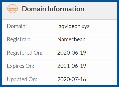 Whois-iaqvideon-xyz