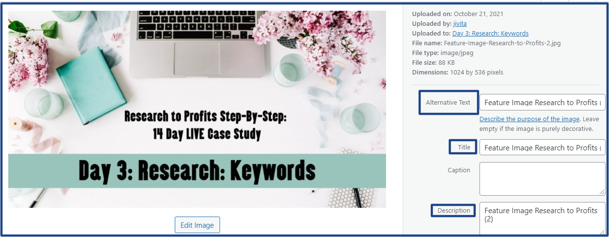 research to profits Image SEO