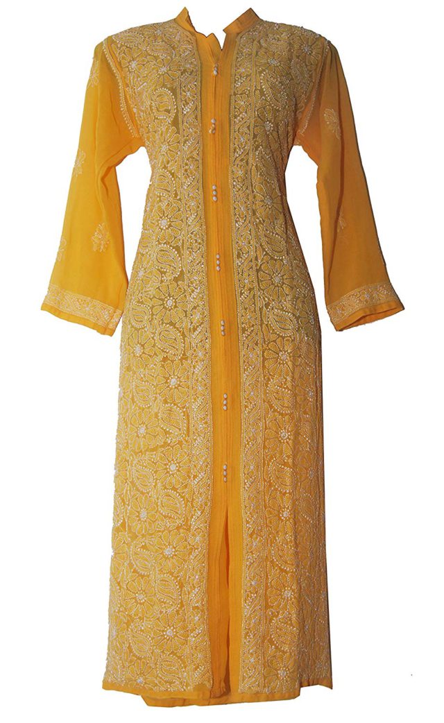 georgette long kurtis