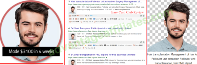 easy cash club fake testimonials