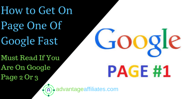 how to get on page one of Google Page 1