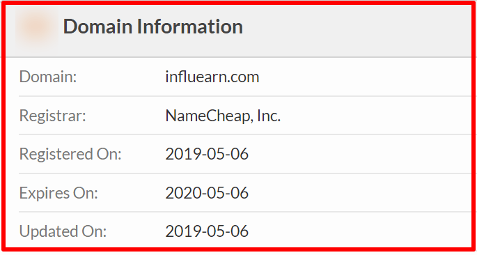 whois of influearn
