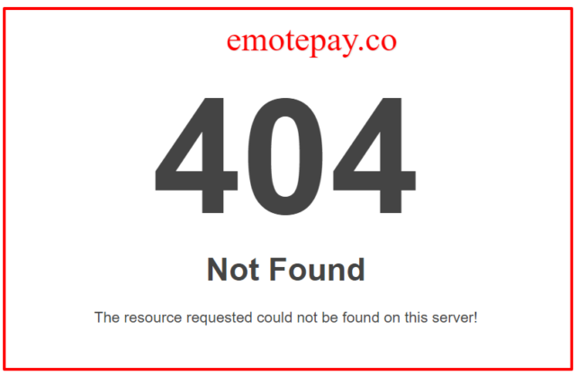 emotepay 404