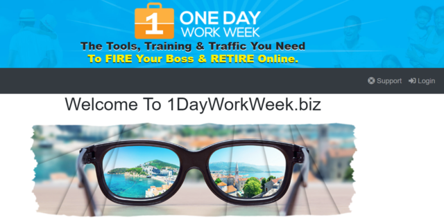 homepage of 1dayworkweek