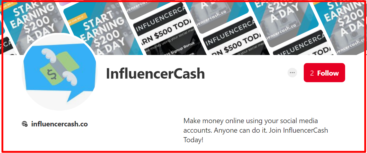 pinterest proof of influencercash