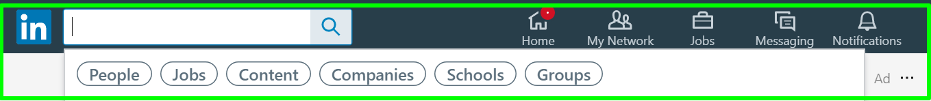 Linkedin Search Bar