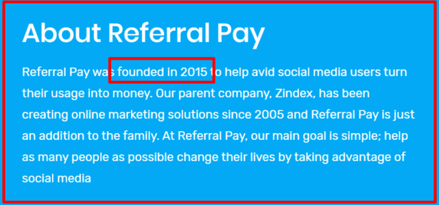 about us referral pay