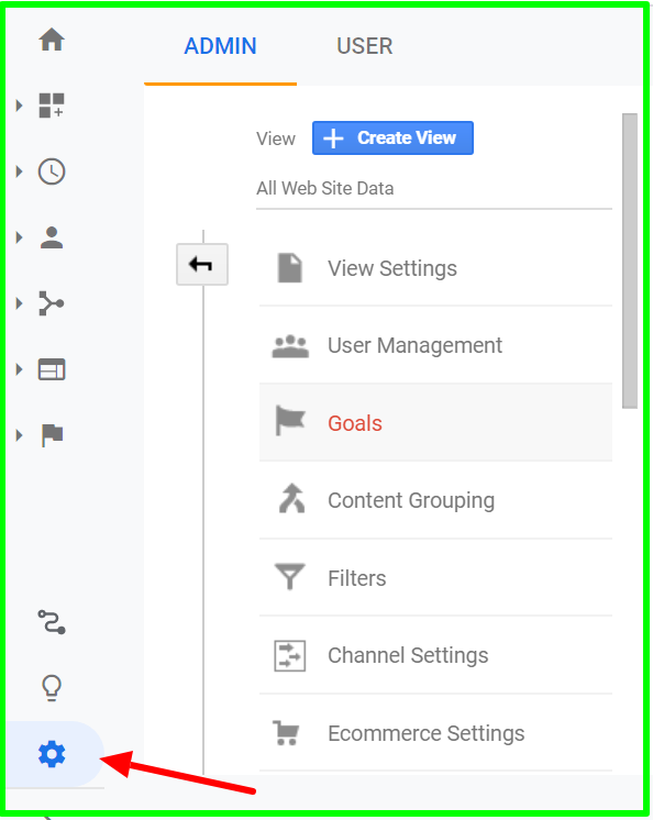 goal creation in google analytics