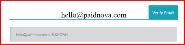 email verification of paid nova