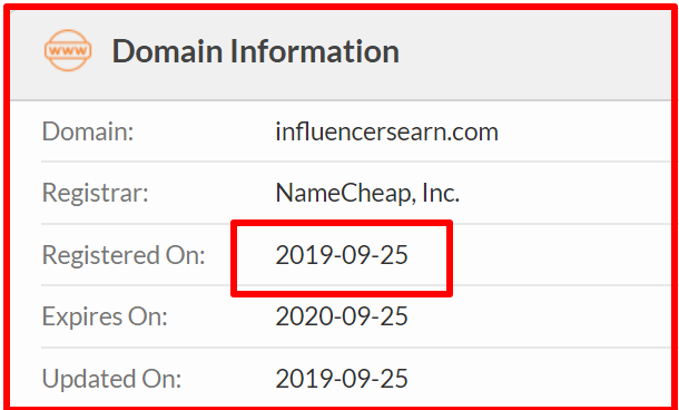 Influencers Earn Review - whois of influencersearn