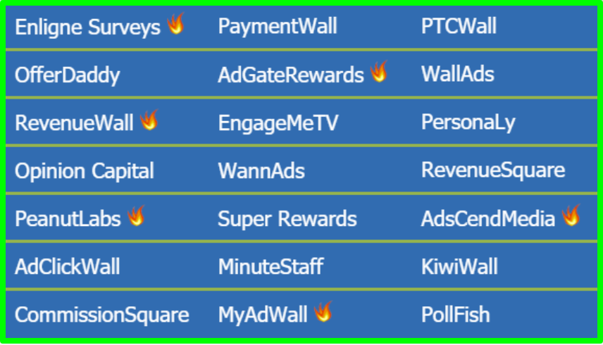 offerwalls on gptbee