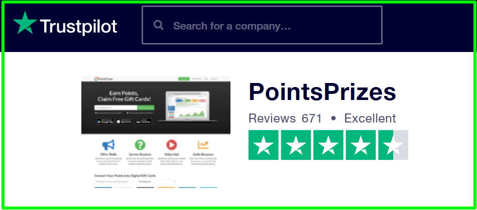 trustpilot ratings