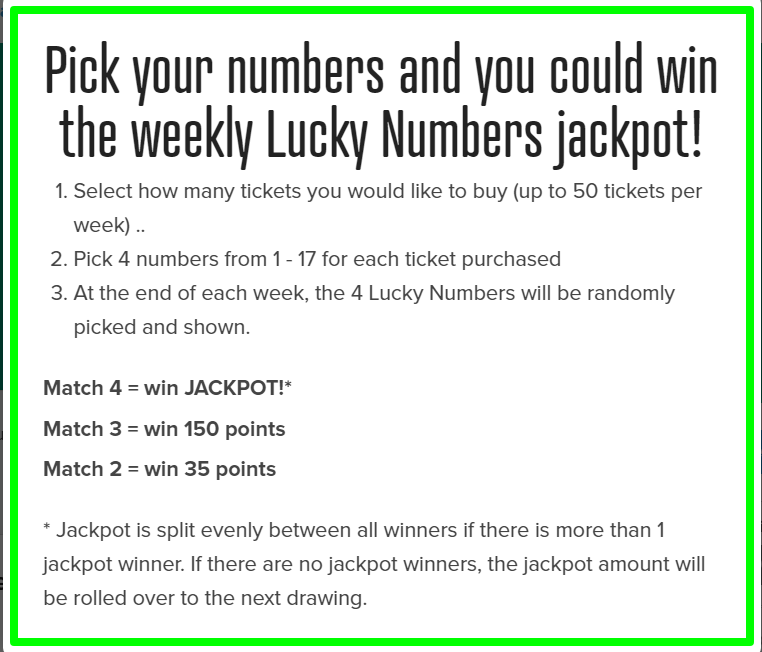prize rebel lucky numbers competition