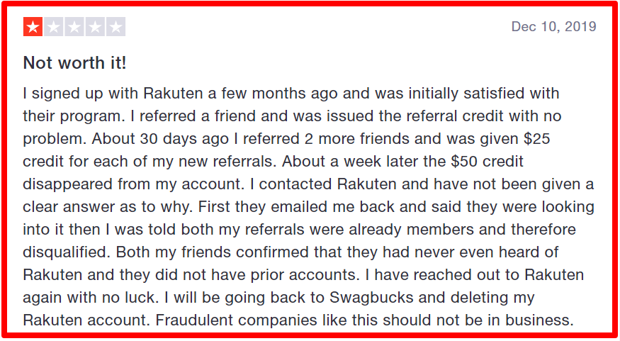 rakuten complaint