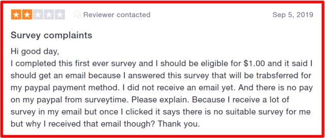 complaintns against surveytime.io