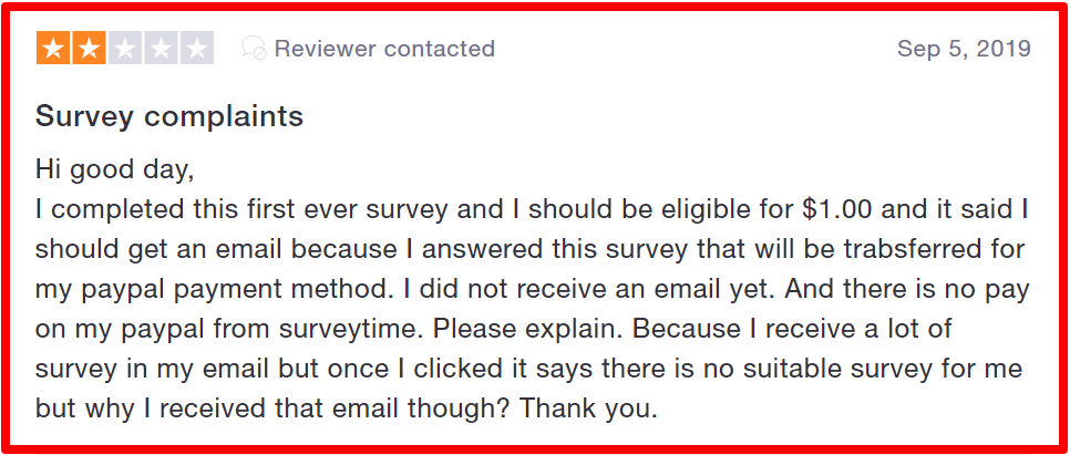 complaintns against surveytime.io