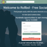 homepage of rollbol