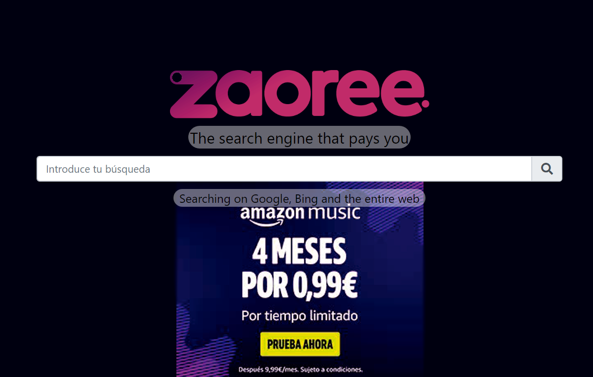 zaoree search bar