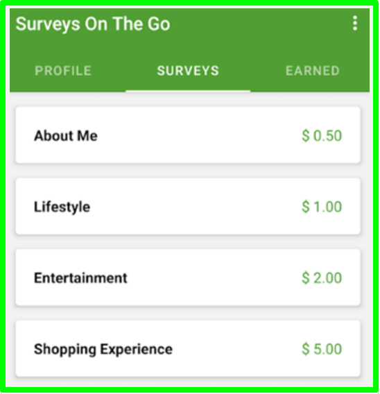 surveys on the go codes