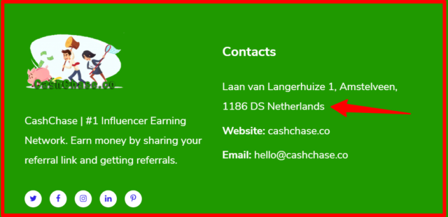 contact info of cashchase