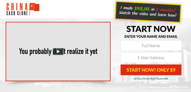 china cash clone homepage