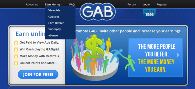 GAB homepage