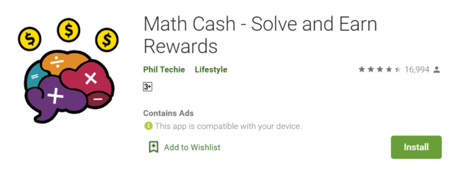math cash review
