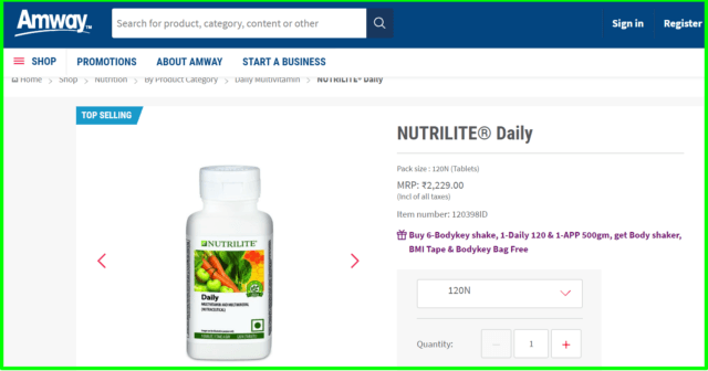 amway mlm review expensive NUTRILITE® Daily