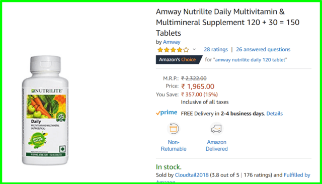 amway mlm review nutrilite daily much cheper on amazon