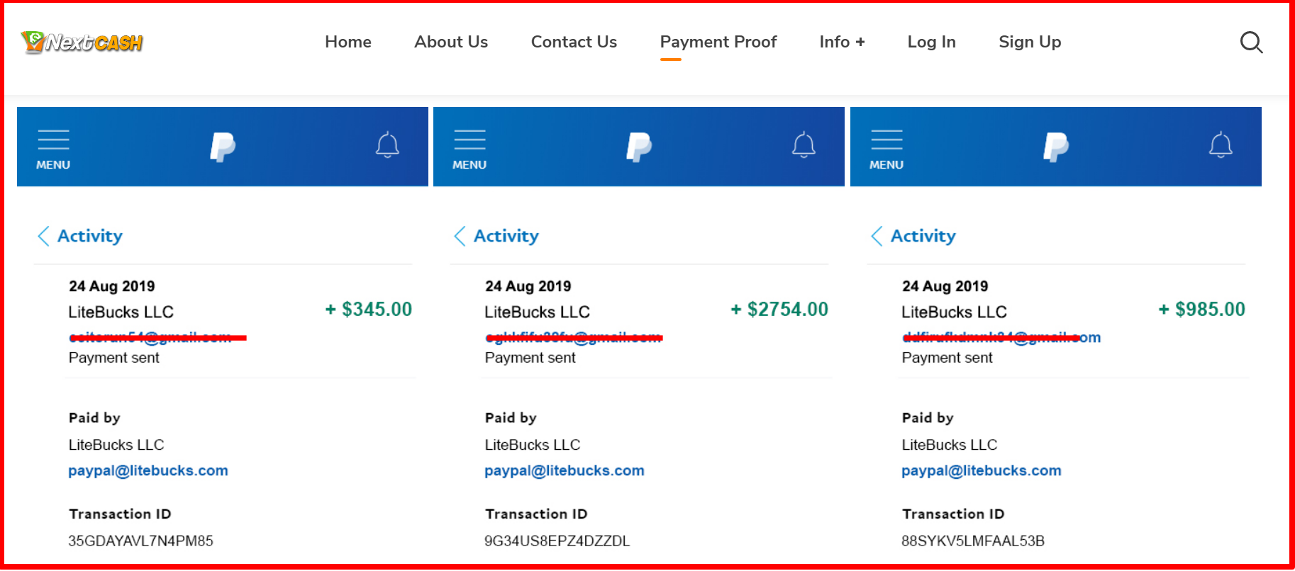 fake Payment Proof – NextCash Review