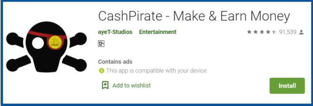 CashPirate review-google play