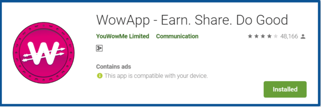 wowapp review- homepage google play