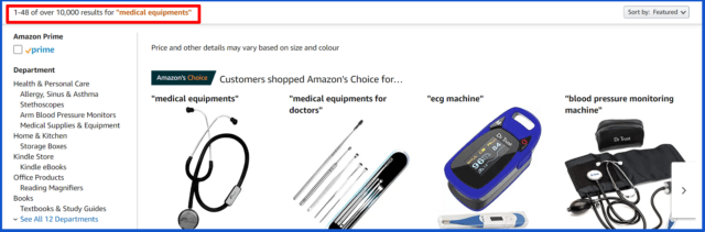 create thriving business during crisis-amazon medical equipments