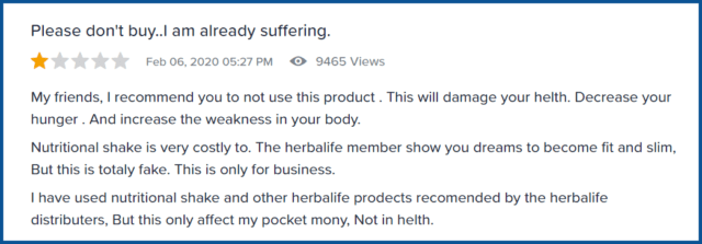 herbalife review-damage health & pricey