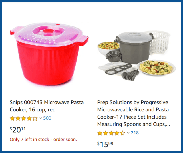 pamperedchef review-pasta cooker on Amazon