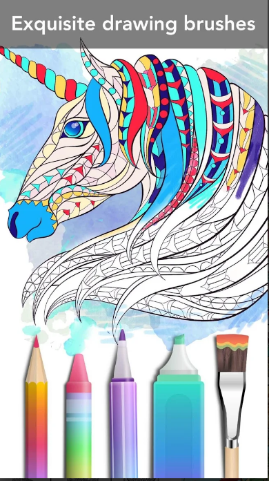 Animal-Coloring-Book-App-different brushes