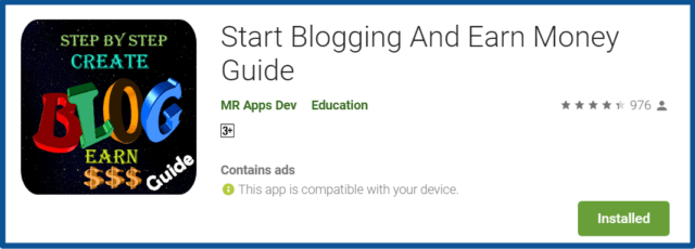 Top Blogging Apps-Start-Blogging-And-Earn-Money-Guide-Review-Apps-on-Google-Play