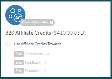 Wealthy-Affiliate affiliate credits