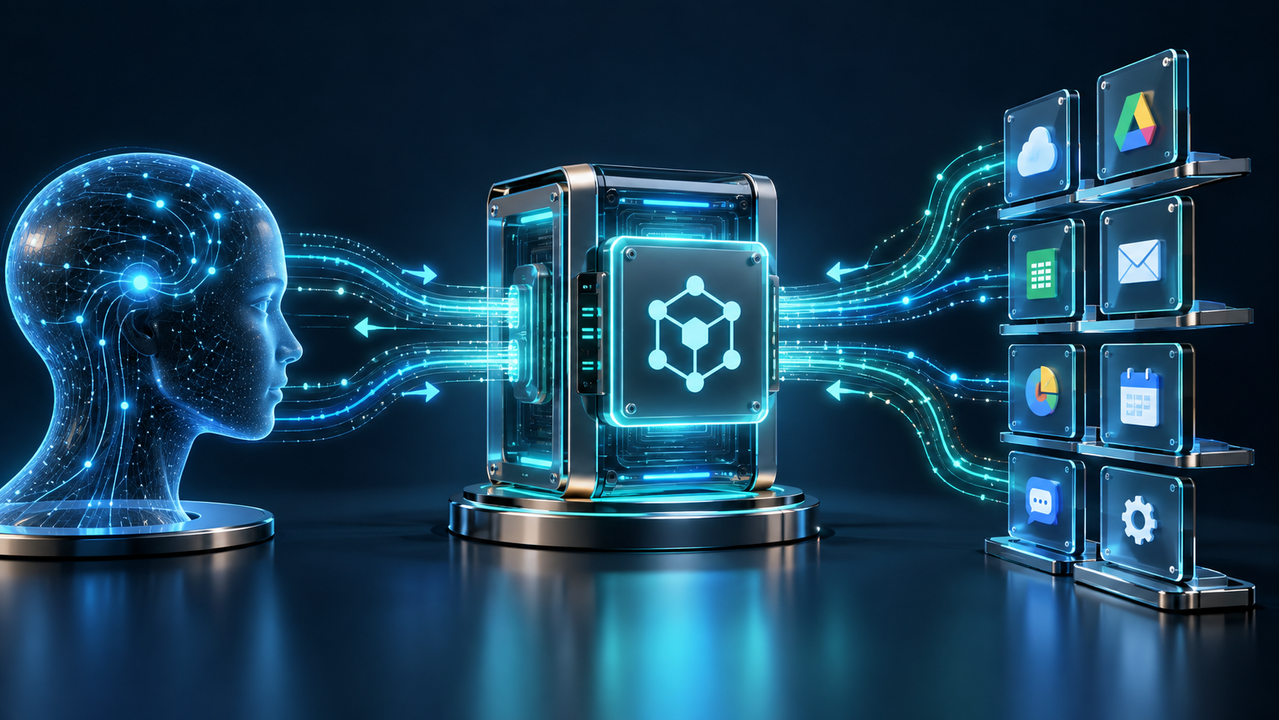 MCP server acting as a bridge between AI and external applications